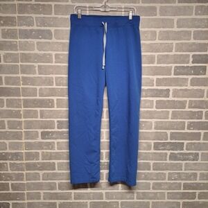 Figs Womens Turquoise Straight Leg Uniform Nurse Scrub Pants Size Small